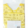 Нагрудник Inseense с кармашком, желтый с рисунком, 33х33 см